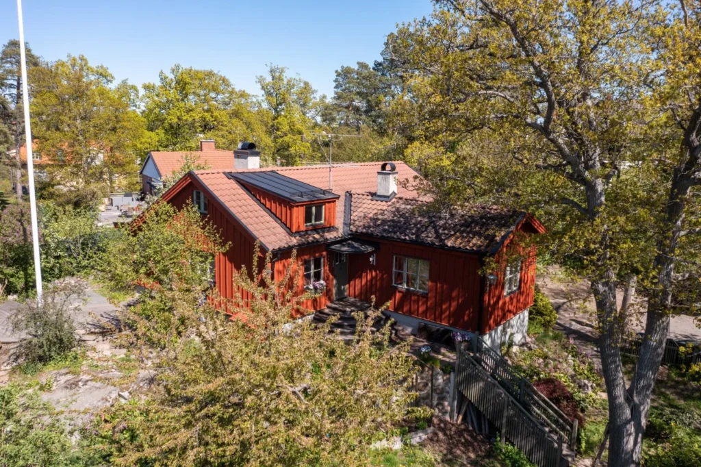 27. Terrassering Nylaggning av Marksten Villa Alvsjo Orby