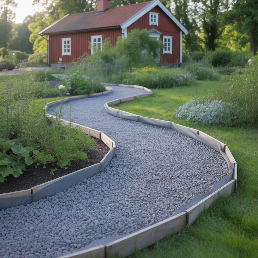 9.Hur skapar du en hallbar grusgang som kraver minimalt underhall