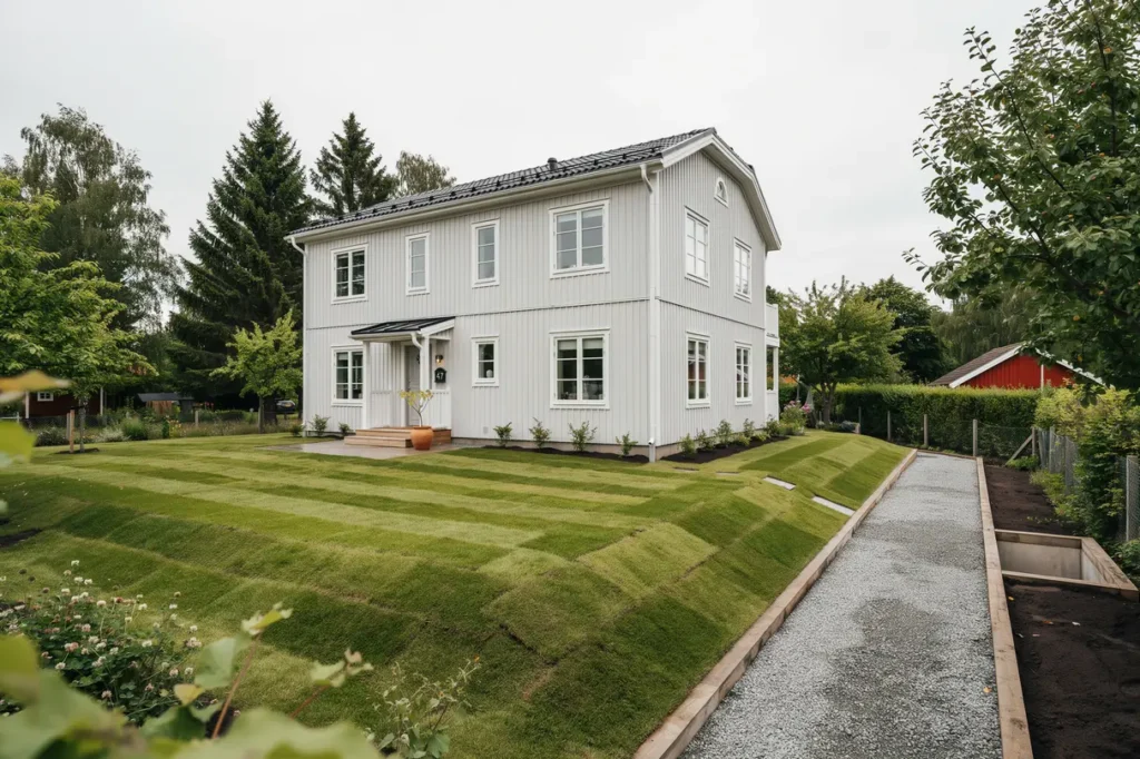 markarbete f r dagvattenl sning och tomtplanering i neglinge