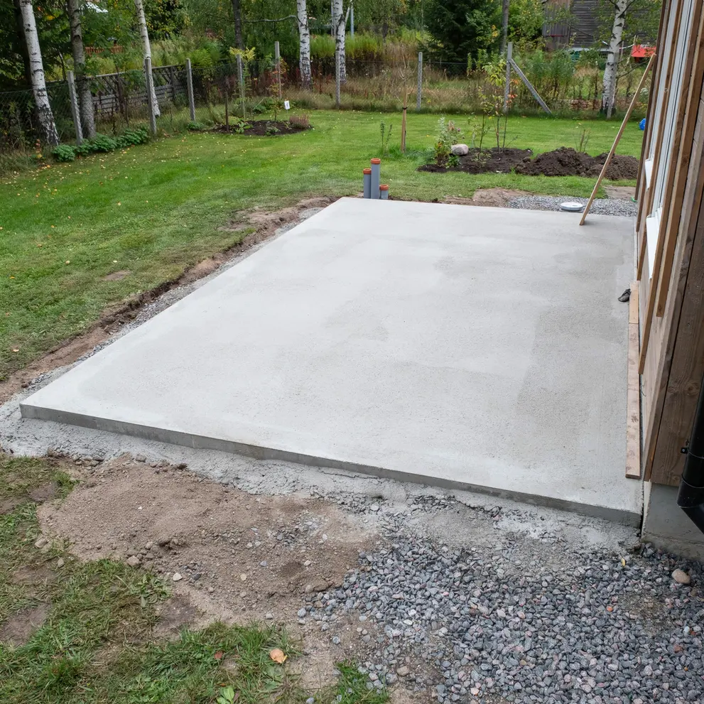anlagga husgrund gjutning betongplatta saltsjobaden nacka stockholm